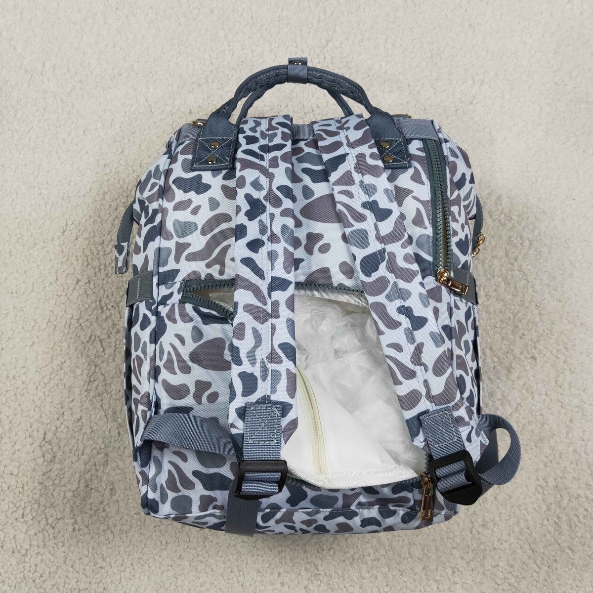 Sibling Baby Boys Kids Camo Print Zipper Backpack School Hunting Bag
