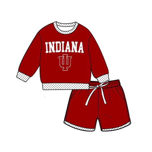 Moq 5 Baby Girls Kids Long Sleeves Shirt Shorts Team Set Clothes