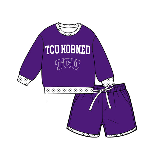 Moq 5 Baby Girls Kids Long Sleeves Shirt Shorts Team Set Clothes