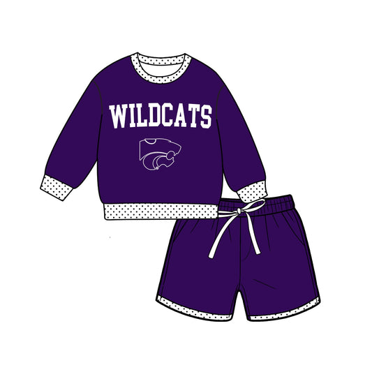 Moq 5 Baby Girls Kids Long Sleeves Shirt Shorts Team Set Clothes