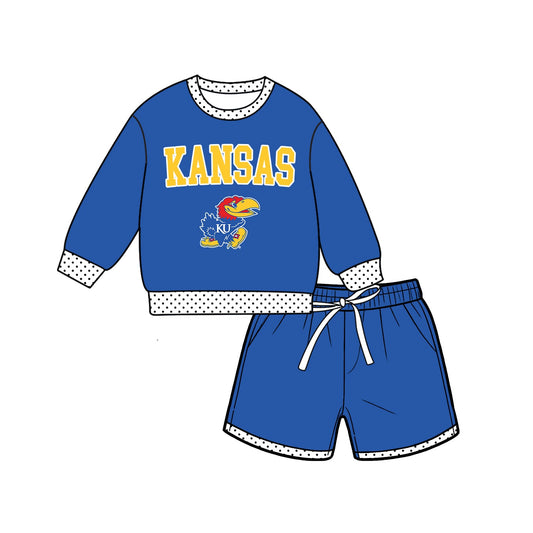 Moq 5 Baby Girls Kids Long Sleeves Shirt Shorts Team Set Clothes