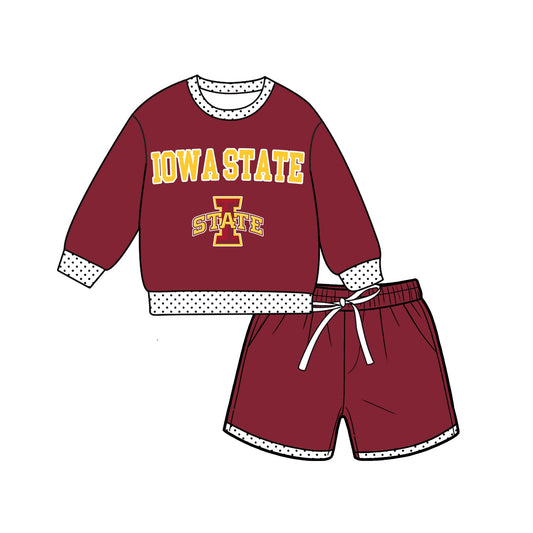 Moq 5 Baby Girls Kids Long Sleeves Shirt Shorts Team Set Clothes
