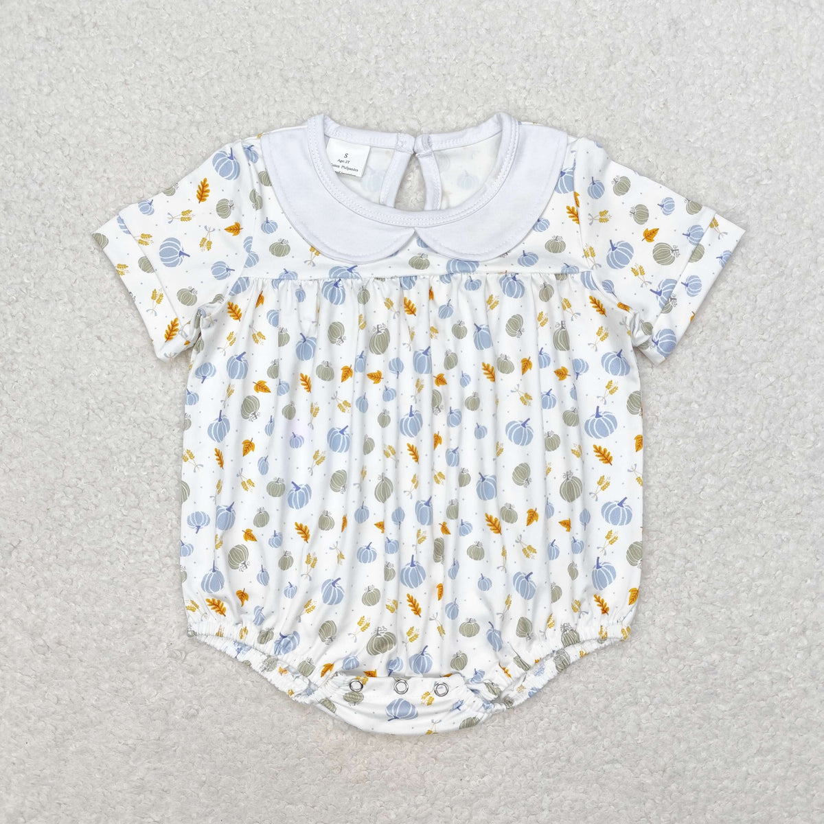 Baby Boy Girl Infant Pumpkin Fall Sibling Romper