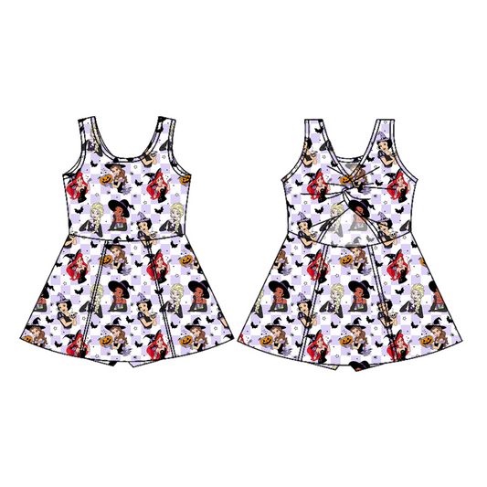 Moq 5 Preorder Baby Girls Kids Pumpkins Princess Halloween Shorts Dress Yoga Active Clothes