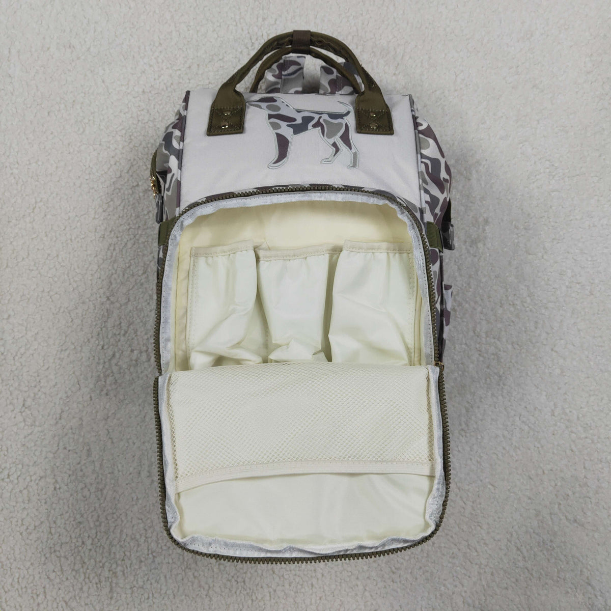 Sibling Baby Boys Kids Camo Print Zipper Backpack School Hunting Bag
