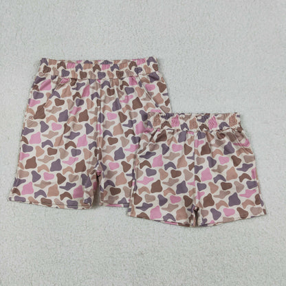 Sibling Baby Girls Adult Women Camo Pockets Shorts Southern Hunting Bottoms