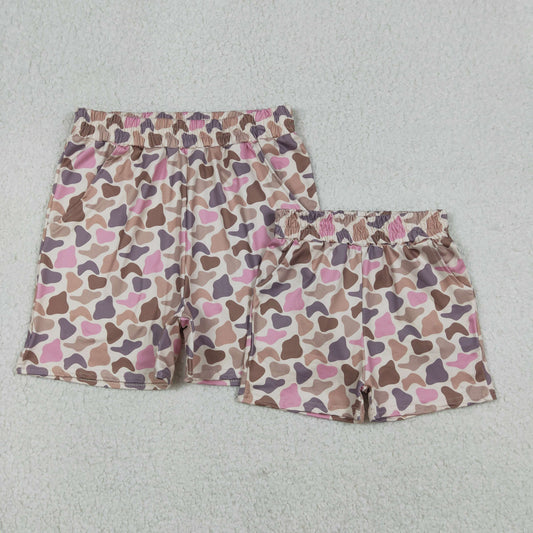 Sibling Baby Girls Adult Women Camo Pockets Shorts Southern Hunting Bottoms