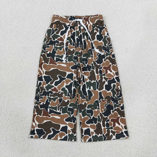 Baby Girls Kids Brown Camo Yoga Active Pockets Pants Bottoms Clothes