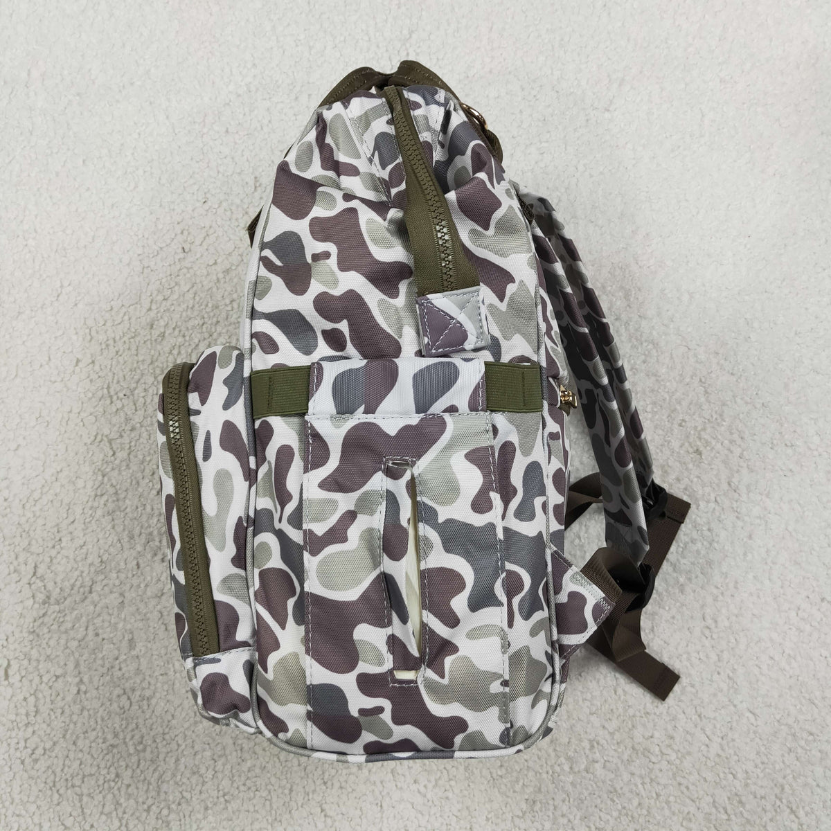 Sibling Baby Boys Kids Camo Print Zipper Backpack School Hunting Bag