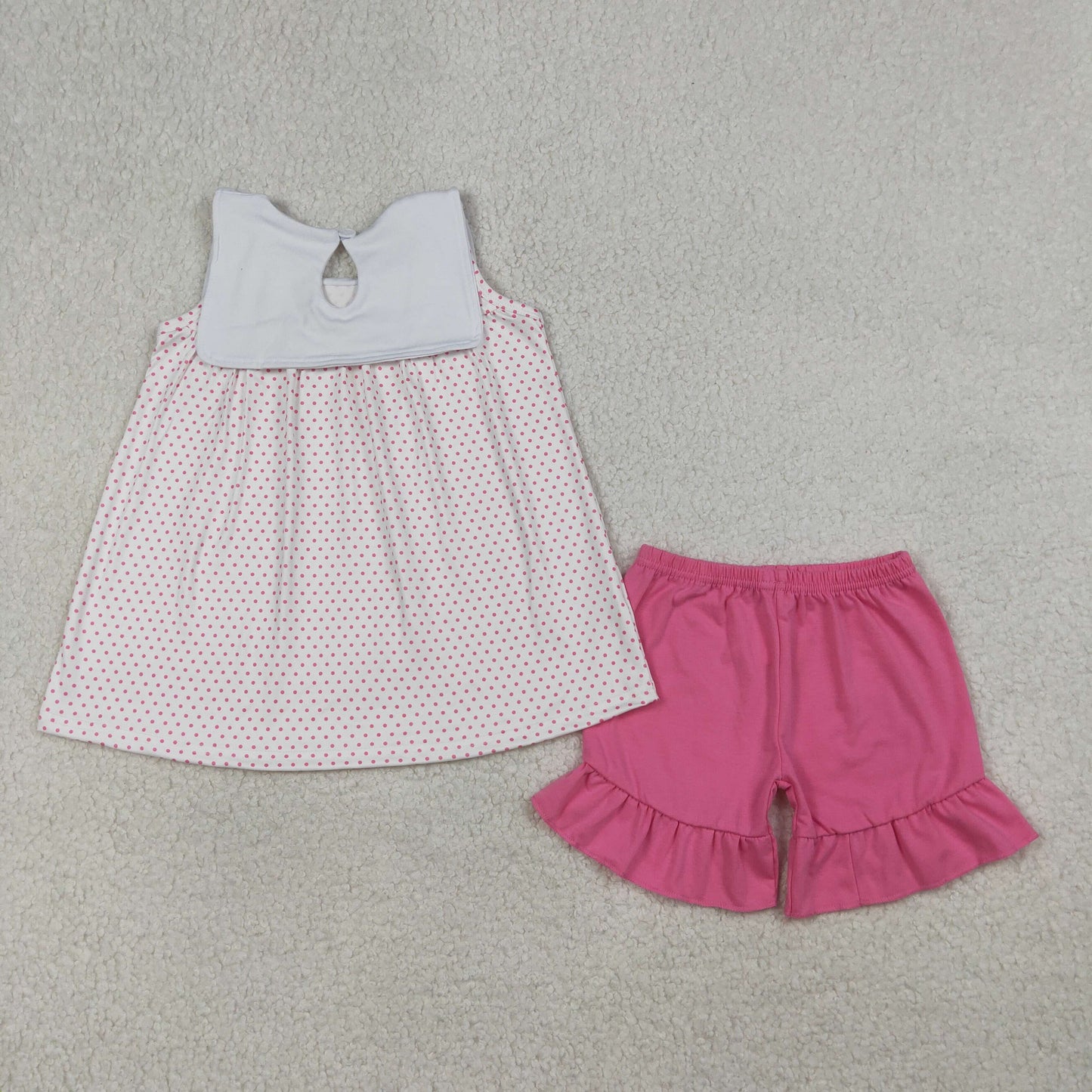 RTS Baby Boys Kids Short Sleeves Embroidery Cross Stripes Shirt Shorts Easter Set
