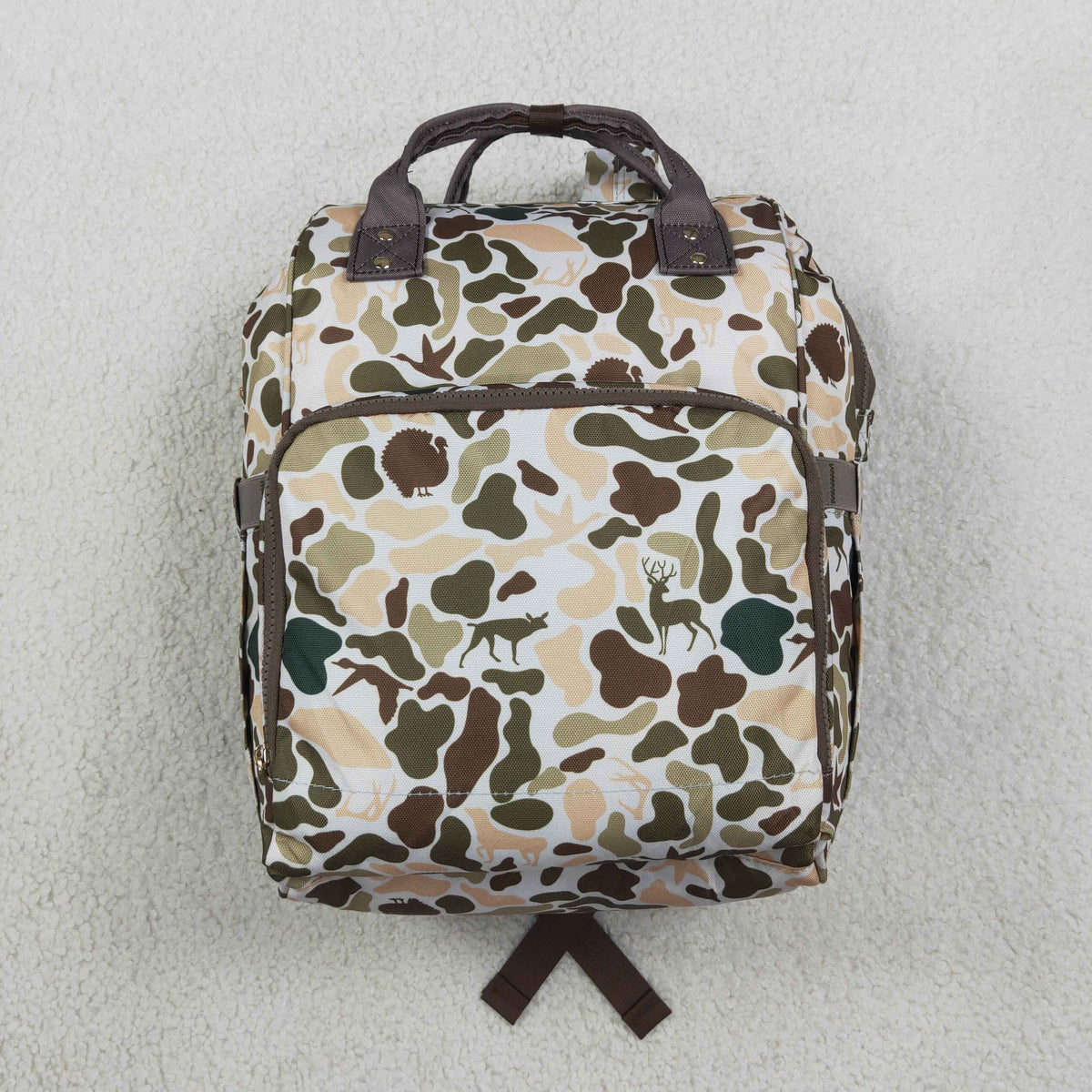 Baby Boys Kids Dogs Ducks Deer Camo Zipper Backpack Hunting Bag RTS
