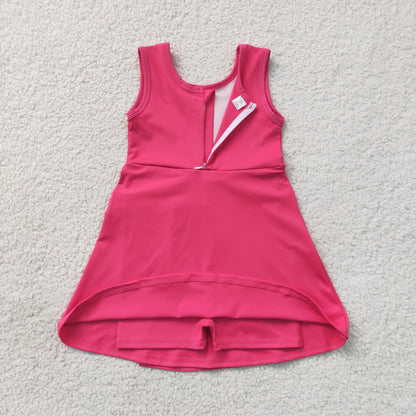 Sibling Baby Girls Sleeveless Shorts Knee Length Yoga Active Dresses Clothes