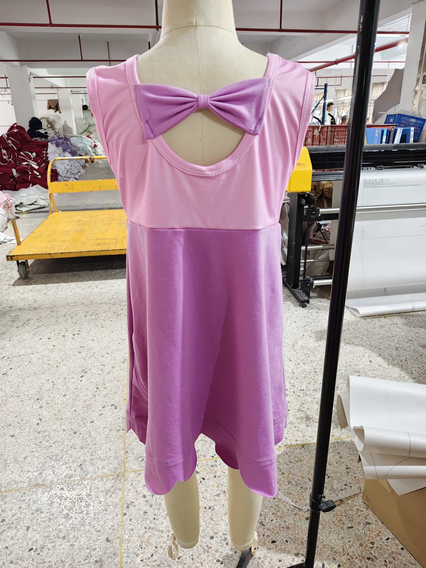 Preorder Baby Girl Pink Sleeveless Knee Length Princess Dress
