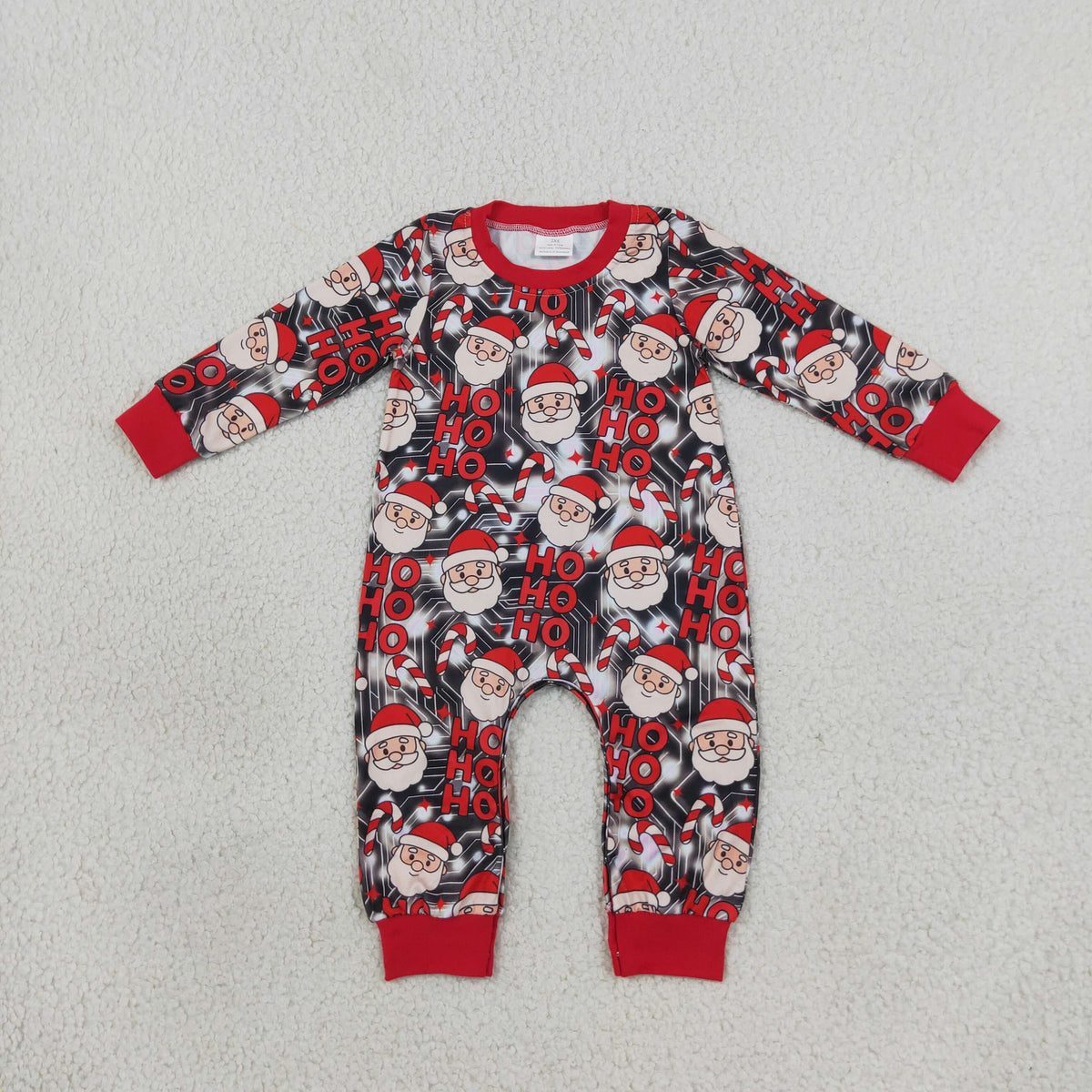 Baby Boy Infant Long Sleeves Christmas Santa Romper Clothes