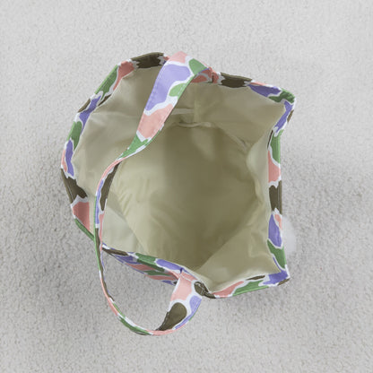Baby Toddler Kids Embroidery Easter Rabbit Camo Print Basket Bag RTS