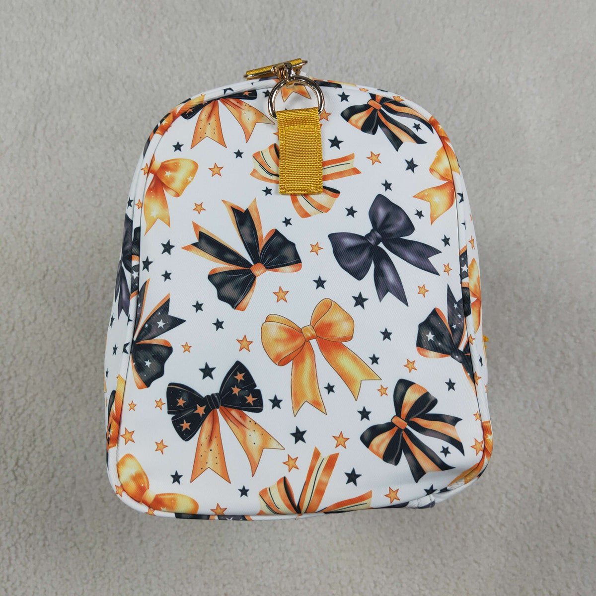 Kids Girl Adult Orange Ruffle Halloween Bows Gym Bags