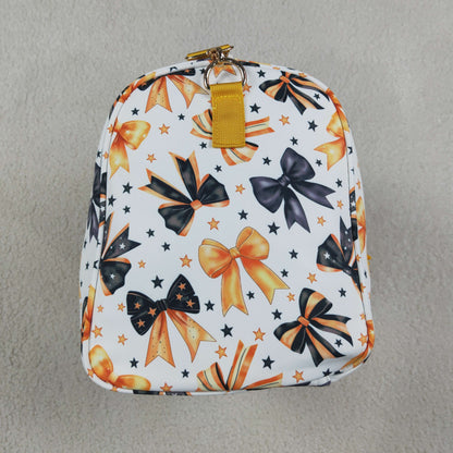 Kids Girl Adult Orange Ruffle Halloween Bows Gym Bags