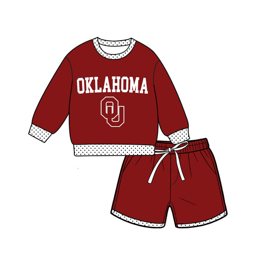 Moq 5 Baby Girls Kids Long Sleeves Shirt Shorts Team Set Clothes