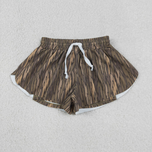 RTS Baby Girls Kids Camo Yoga Southern Shorts Bottoms