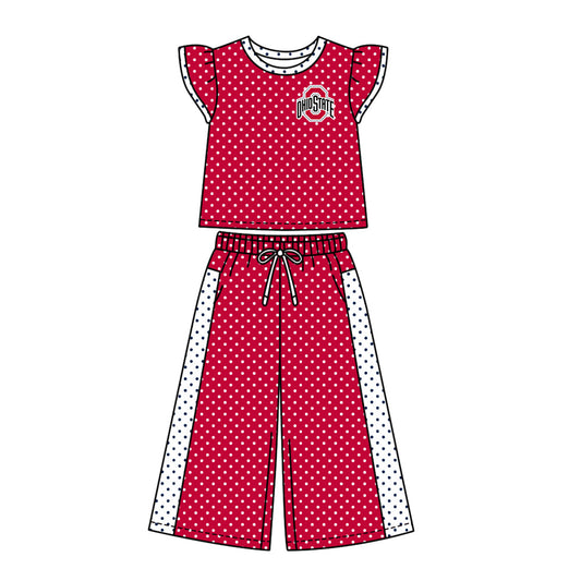 Moq 5 Baby Girls Kids Short Sleeves Shirt Pants Team Set Clothes