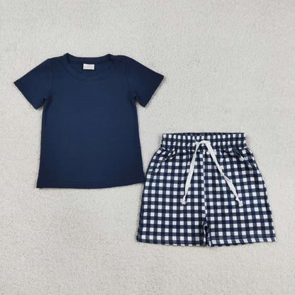 RTS Sibling Baby Boys Kids Short Sleeves Shirts Pockets Shorts Summer Sets Clothes