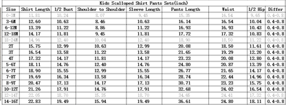 No moq Preorder Baby Girls Kids Long Sleeves Flower Shirt Pants Scallop Set Clothes
