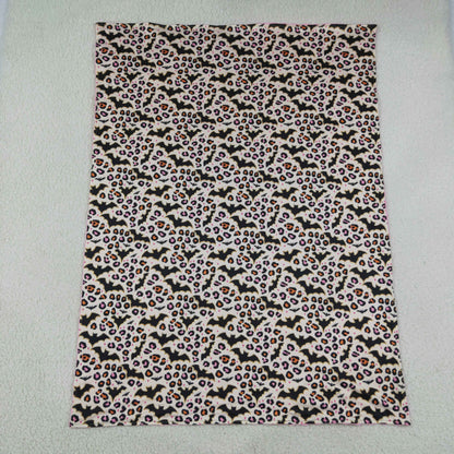Baby Girls Kids Bats Leopard Halloween Blanket
