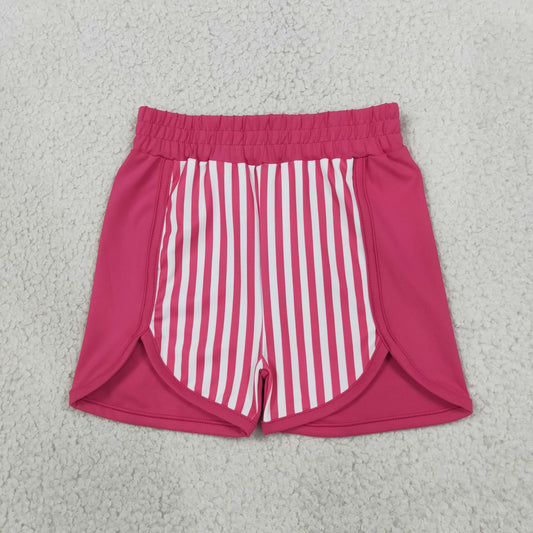 Baby Girls Kids Pink Stripes Shorts Bottoms Yoga Active Clothes