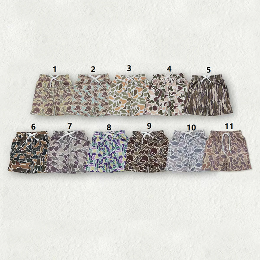 Sibling Baby Boys Toddler Southern Camo Pockets Shorts Summer Bottoms