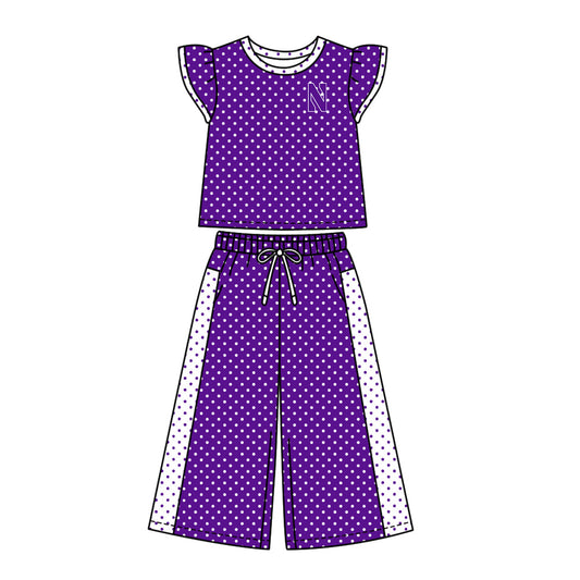 Moq 5 Baby Girls Kids Short Sleeves Shirt Pants Team Set Clothes