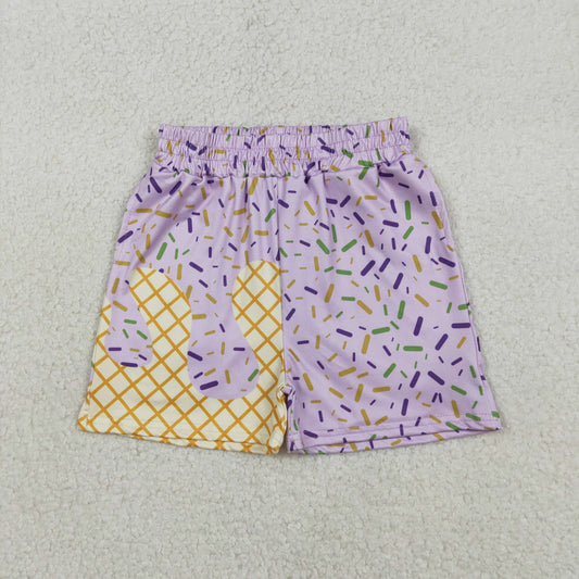 Baby Boys Kids Purple Sprinkles Summer Shorts Mardi Gras Bottoms