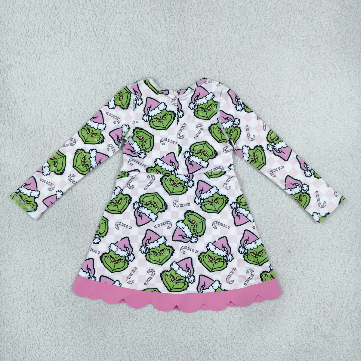 Sibling Baby Girls Kids Long Sleeves Christmas Bows Scallop Dresses Yoga Active Clothes