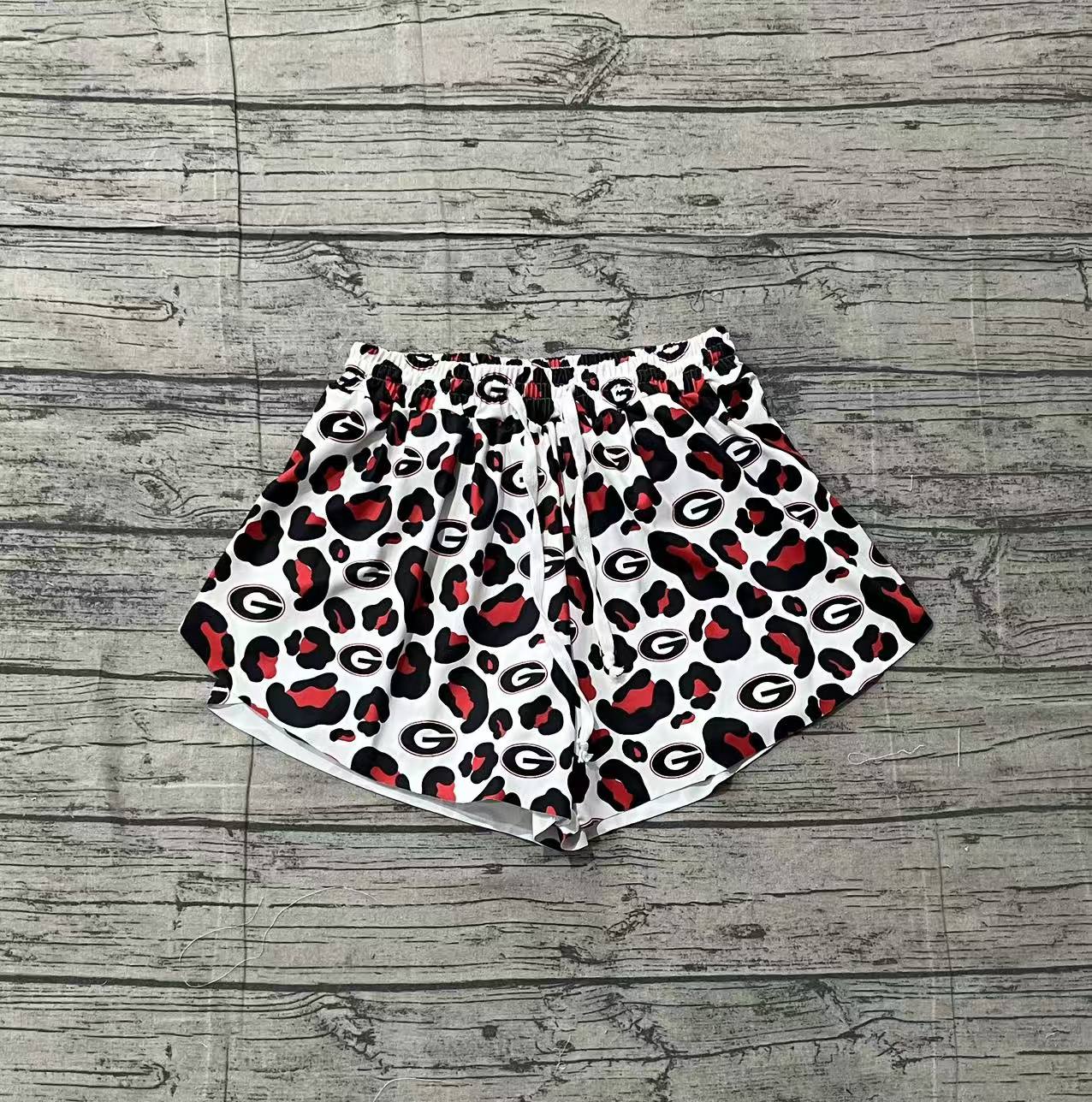 RTS Adult Women Leopard G Team Yoga Active Ruffle Shorts Bottom