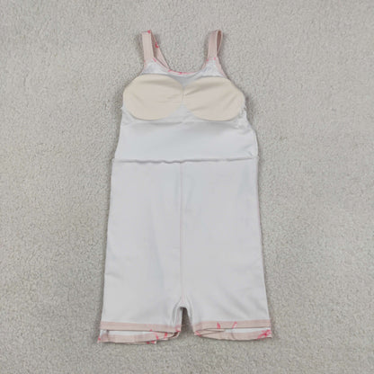 Baby Girls Kids Straps Bows Yoga Active Shorts Knee Length Dress