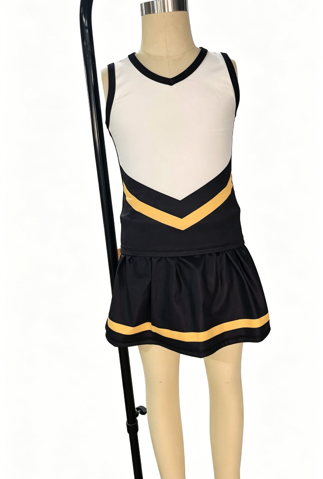 Preorder Baby Girls Kids Sleeveless Vest Black Skirt Shorts Set Yoga Active Team Clothes