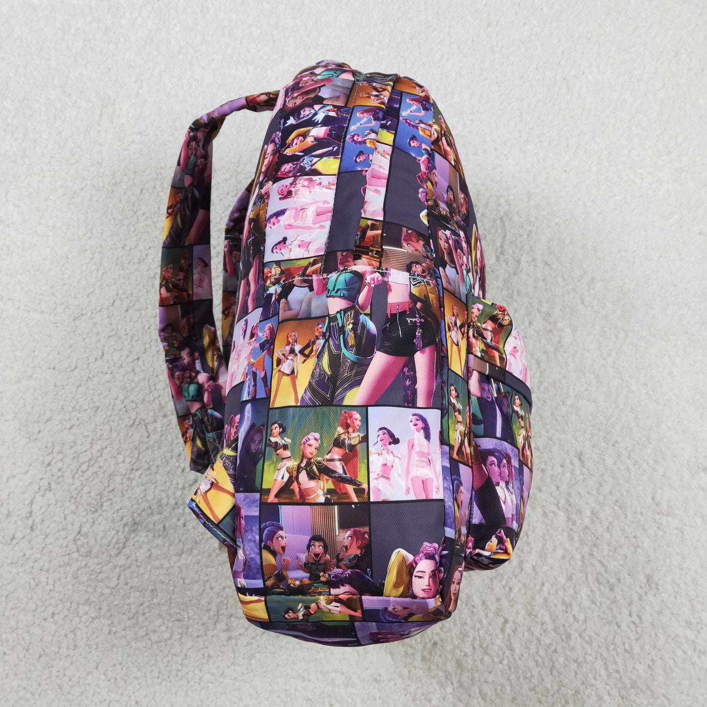RTS Sibling Baby Girls Kids Singer Print Zipper Backpack School Bags