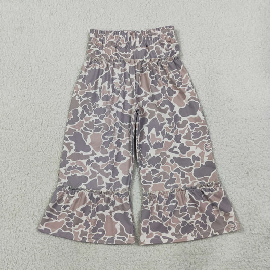 Baby Girls Kids Camo Ruffle Pants Bottoms Yoga Active Clothes