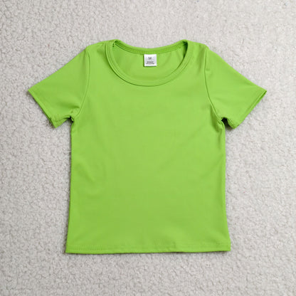 Sibling Baby Girls Kids Short Sleeves Shirts Yoga Active Pullovers Clothes