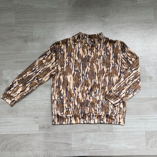 No moq Preorder Adult Women Long Sleeves Shirt Tops Camo Pullover Yoga Active Clothes