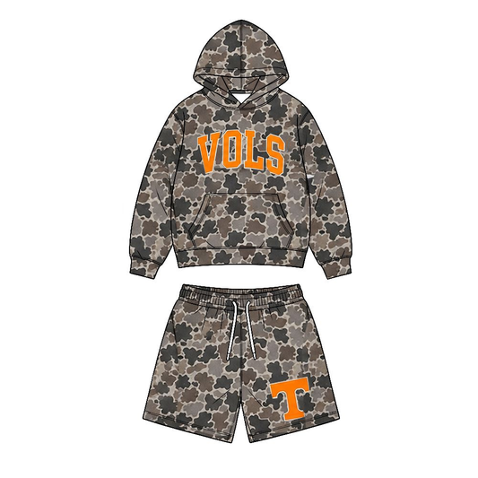 Moq 5 Preorder Baby Boy Kids Long Sleeves Camo Hoodie Shirt Chicken Shorts Team Set