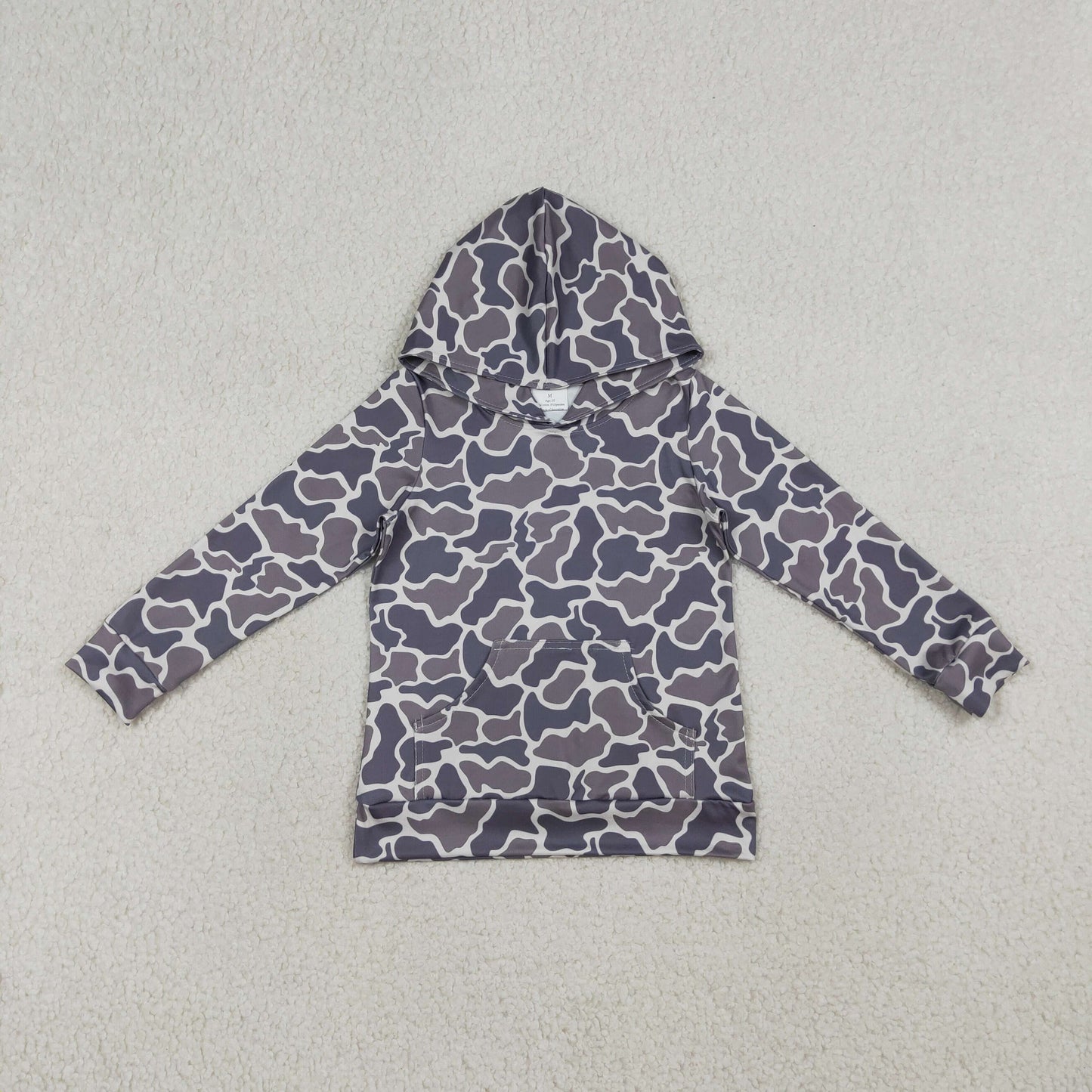 Baby Boys Kids Long Sleeves Camo Pocket Hoodie Shirt Pullover Tops RTS