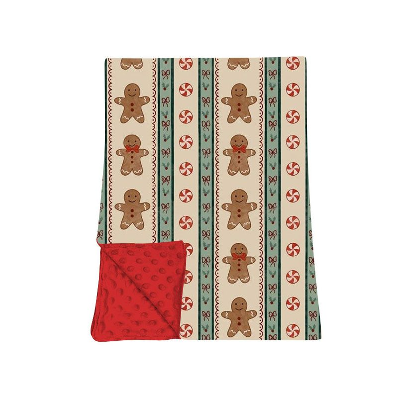 Moq 5 Preorder Baby Kids Toddler Gingerbread Candy Christmas Blanket