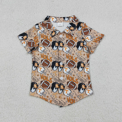 RTS Sibling Baby Boys Girls Kids Short Sleeves Dogs Football Team Shirt Dress