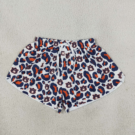 Adult Women Leopard Team Yoga Active Ruffle Shorts Bottom RTS