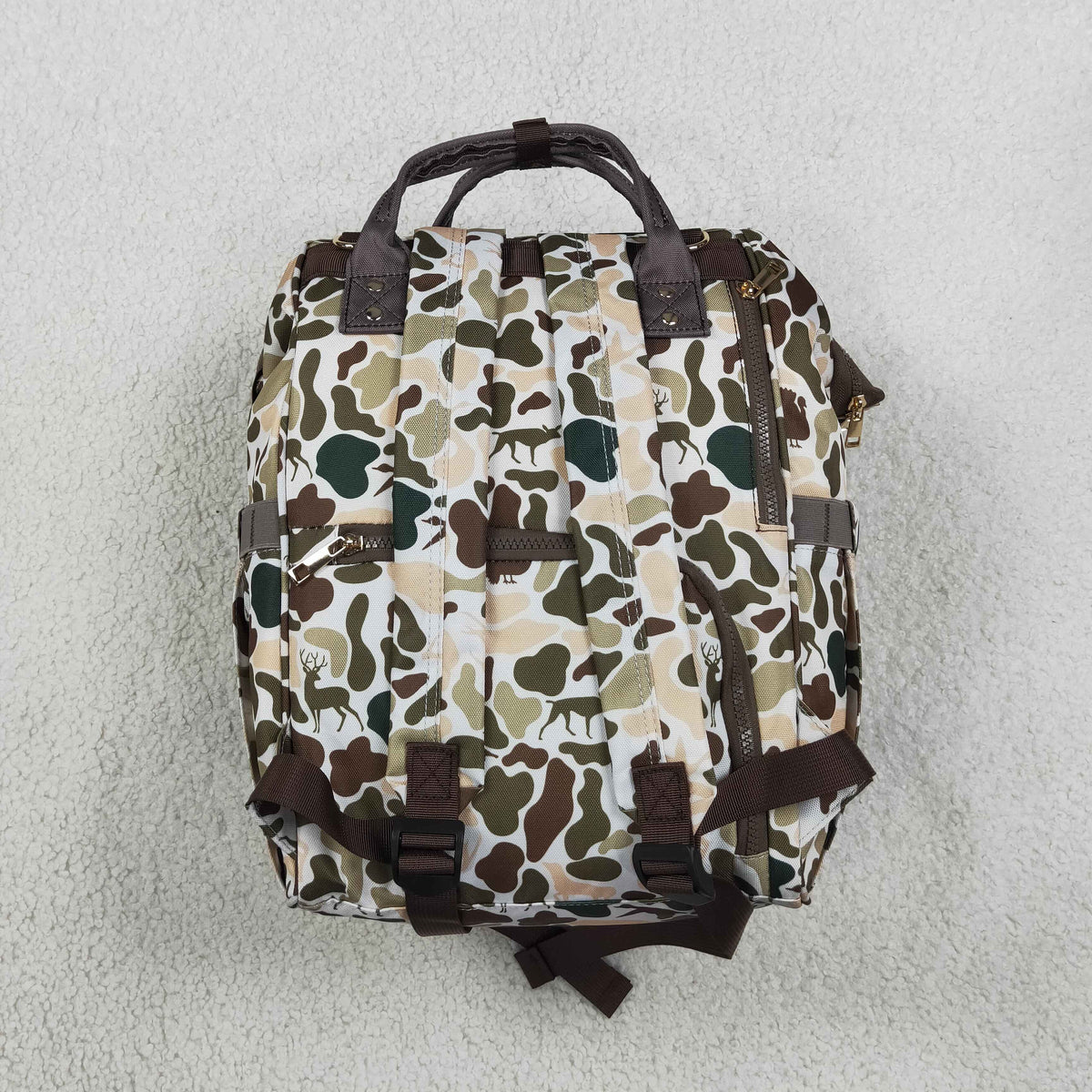Baby Boys Kids Dogs Ducks Deer Camo Zipper Backpack Hunting Bag RTS