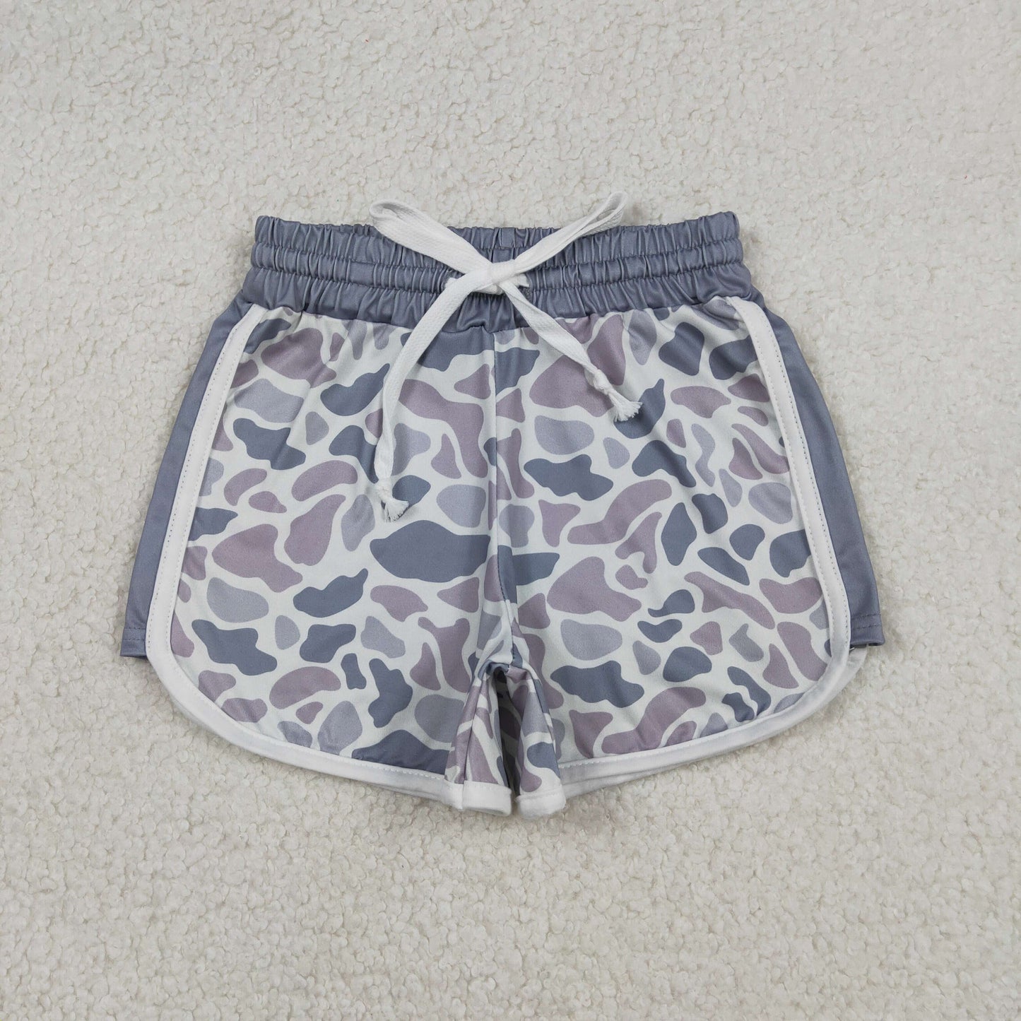 Baby Girls Grey Camo Pattern Shorts Summer Bottoms