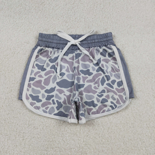 Baby Girls Grey Camo Pattern Shorts Summer Bottoms