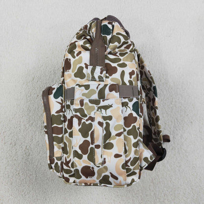 Sibling Baby Boys Kids Camo Print Zipper Backpack School Hunting Bag