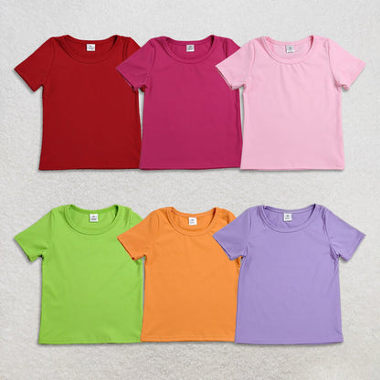 Sibling Baby Girls Kids Short Sleeves Shirts Yoga Active Pullovers Clothes