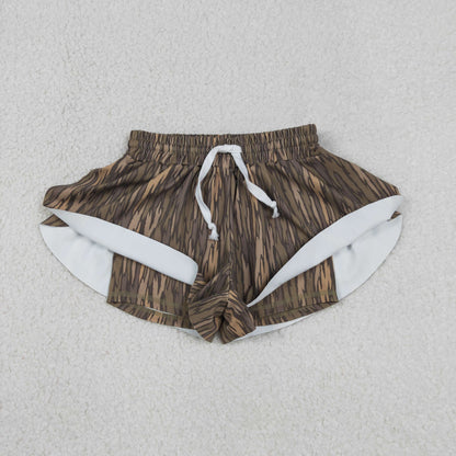 RTS Baby Girls Kids Camo Yoga Southern Shorts Bottoms